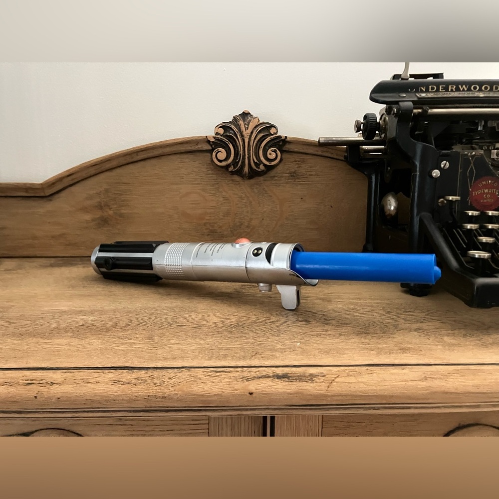 Star Wars toy light saber blue